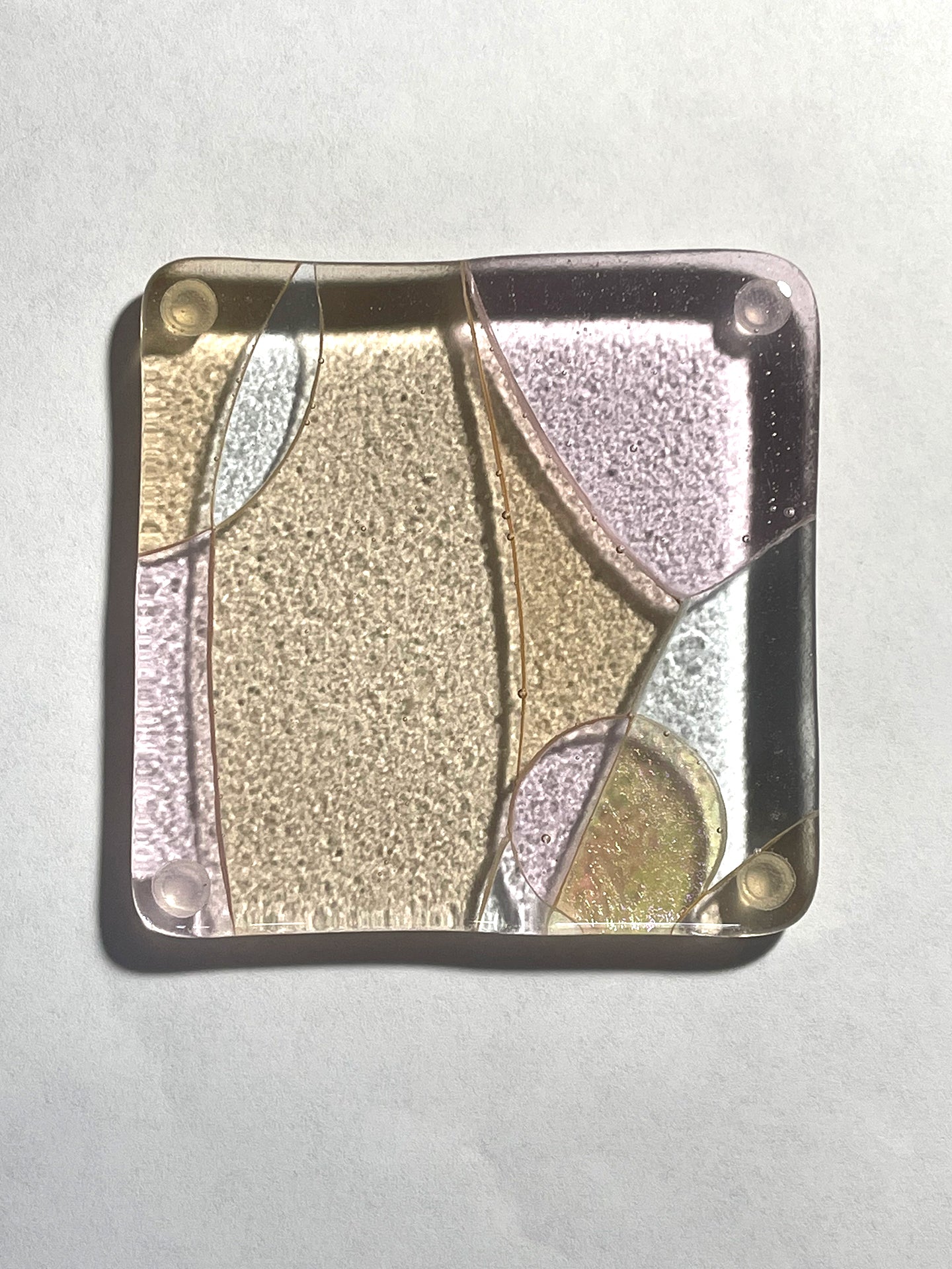 Celebrate! | Handcrafted Fused Glass Coaster Set