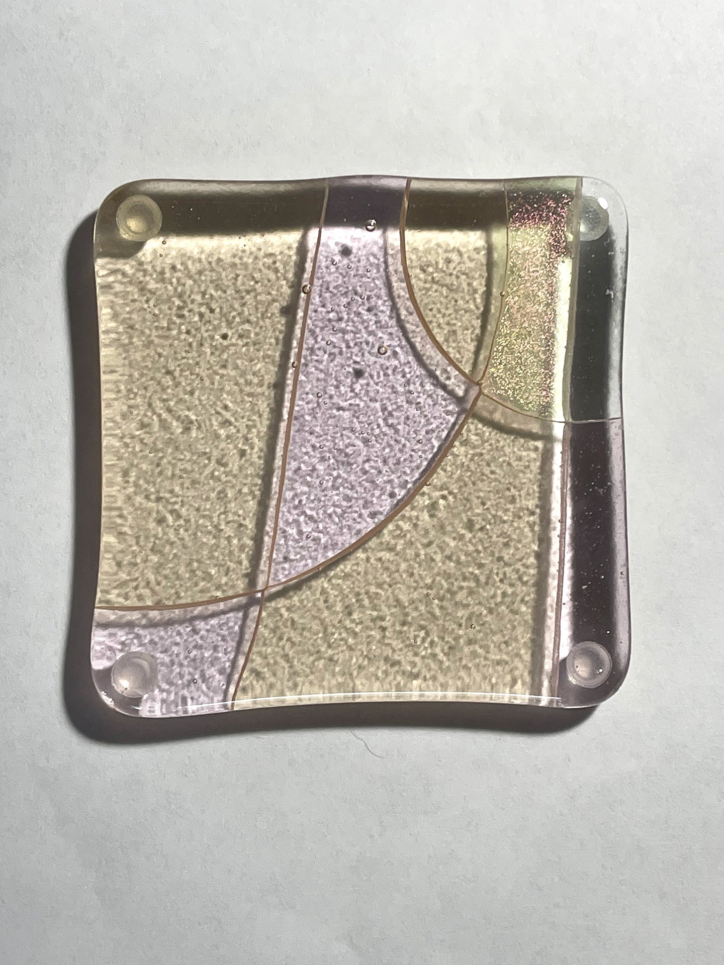 Celebrate! | Handcrafted Fused Glass Coaster Set